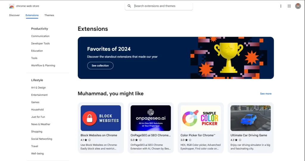 A modern laptop browser screen with AI icons or Chrome logo — clean, futuristic design